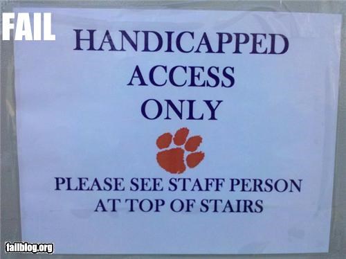 Handicap Elevator FAIL