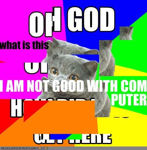MemeCats: Happycat iz Nawt Sew Gud Wiff 'Puterz