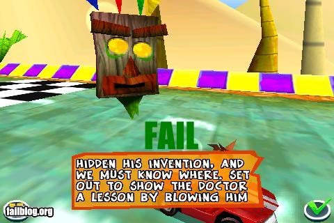 Game Instruction Fail