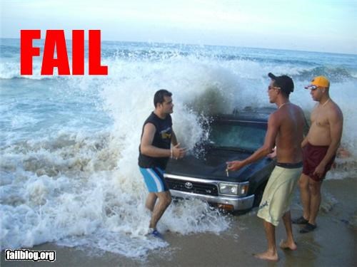 Beach Ride FAIL