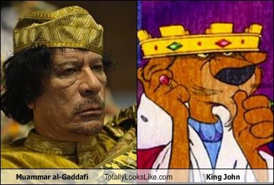 Muammar al-Gaddafi Totally Looks Like King John