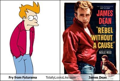 Fry from Futurama Totally Looks Like James Dean