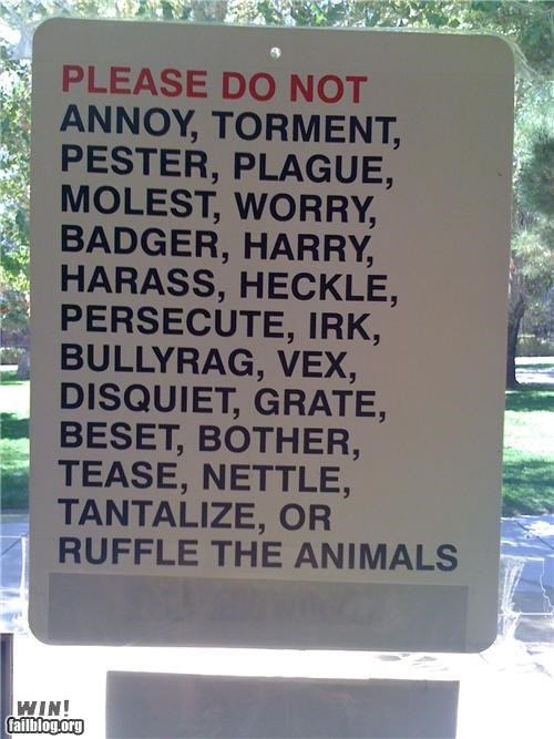 Zoo Sign WIN