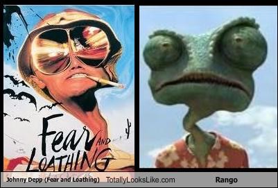 Johnny Depp (Fear and Loathing) Totally Looks Like Rango