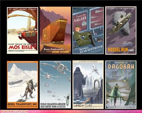"Vintage" Star Wars Travel Posters