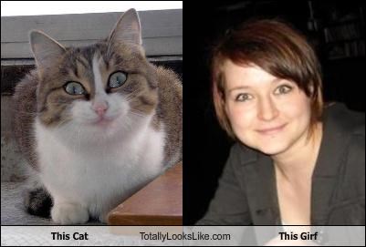 This Cat Totally Looks Like This Girl