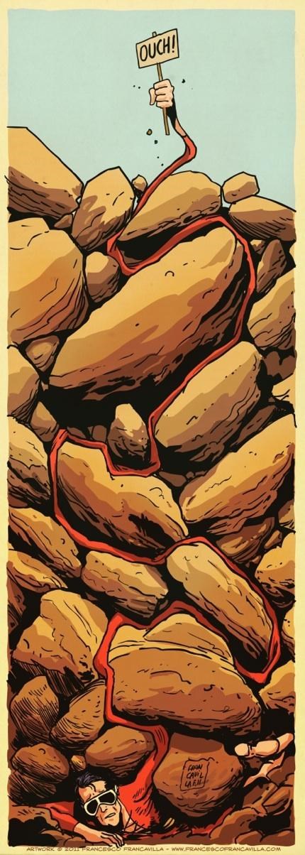 Plastic Man Stars In "127 Hours" Of The Day