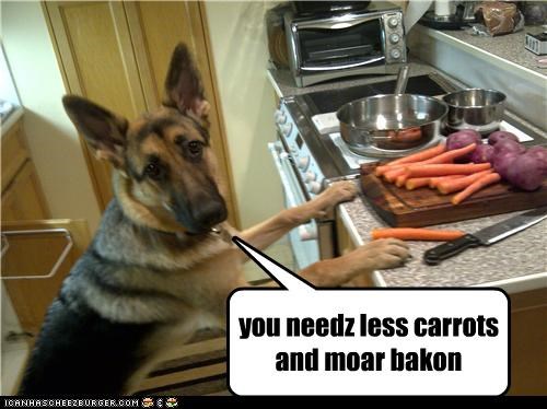you needz less carrots and moar bakon
