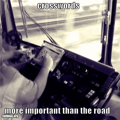 crosswords  more important than the road