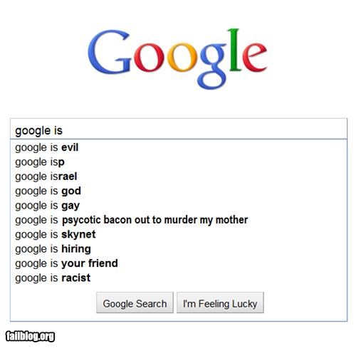 Autocomplete Me: Google is...