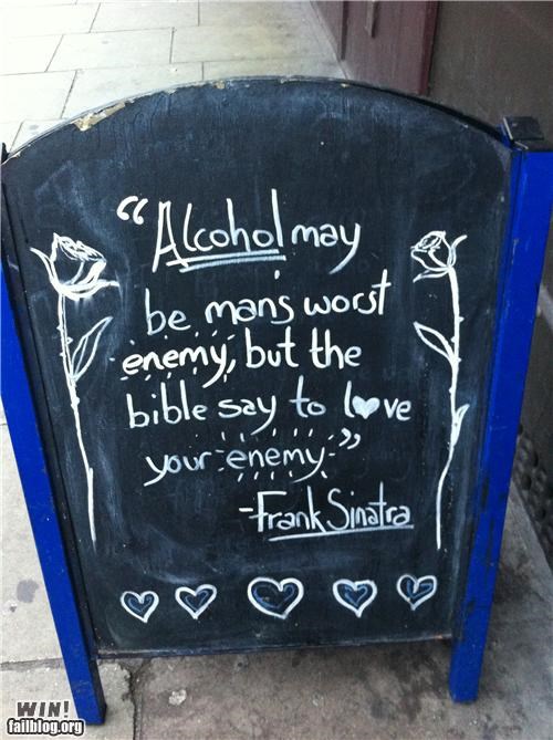 Happy Hour: Sinatra Quote WIN