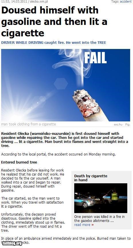Cigarette Fail