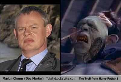 Martin Clunes (Doc Martin) Totally Looks Like The Troll from Harry Potter 1