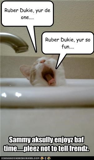 Ruber Dukie, yur de one....