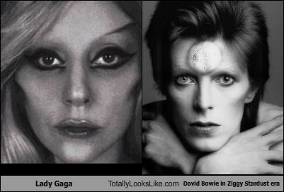 EDIT THIS: Lady Gaga  Totally Looks Like David Bowie in Ziggy Stardust era