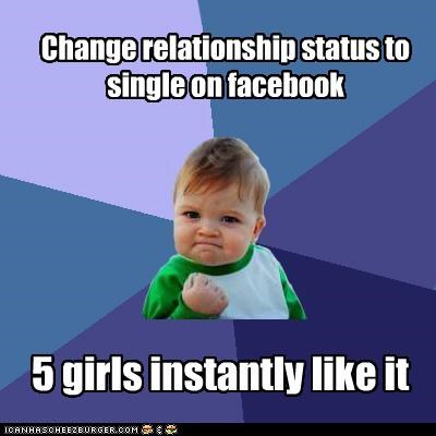 Success Kid: Change Relationship on Facebook