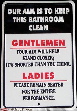 Toilet Is What We Aim For