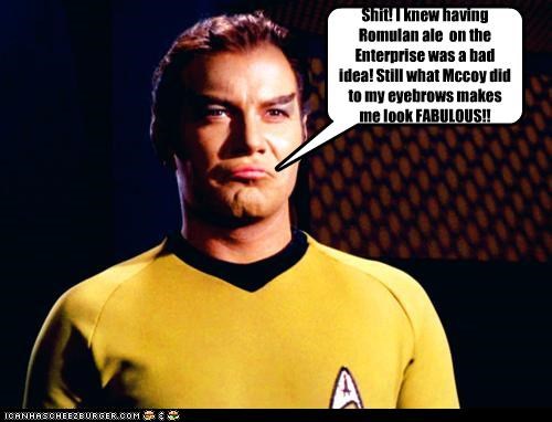 Kirk's new eyebrows
