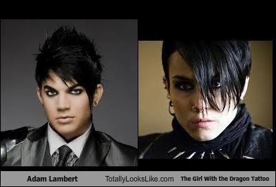 Adam Lambert Totally Looks Like The Girl With the Dragon Tattoo