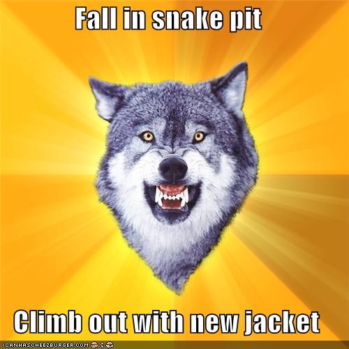 Courage Wolf: Fall in Snake Pit