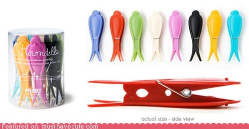 Swallowtail Clothespins