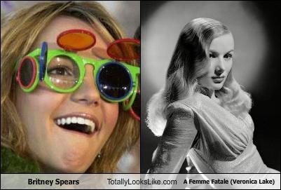 Britney Spears Totally Looks Like A Femme Fatale (Veronica Lake)