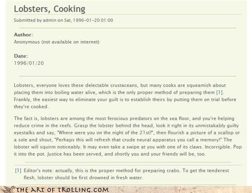 The Right Way to Cook Lobster