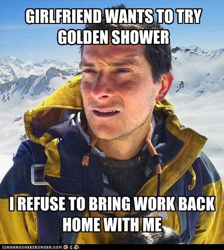 Bear Grylls: Don't waste food & drink, either