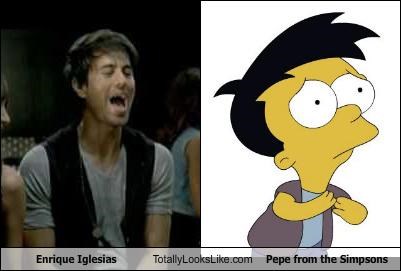 Enrique Iglesias Totally Looks Like Pepe from "The Simpsons"