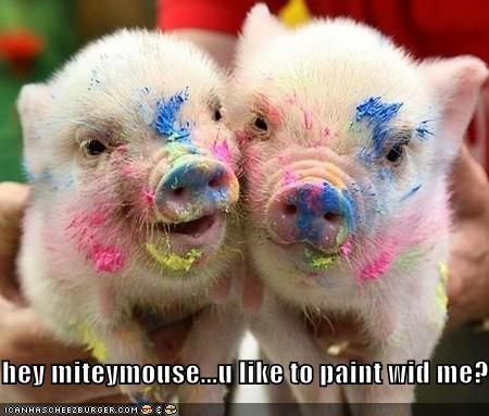 hey miteymouse...u like to paint wid me?