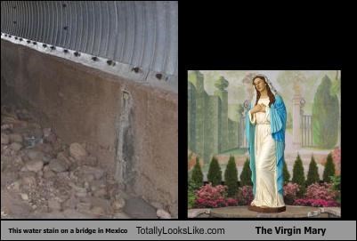 This Water Stain on a Bridge in Mexico Totally Looks Like The Virgin Mary