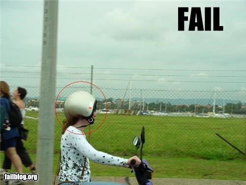 Wear A Helmet FAIL