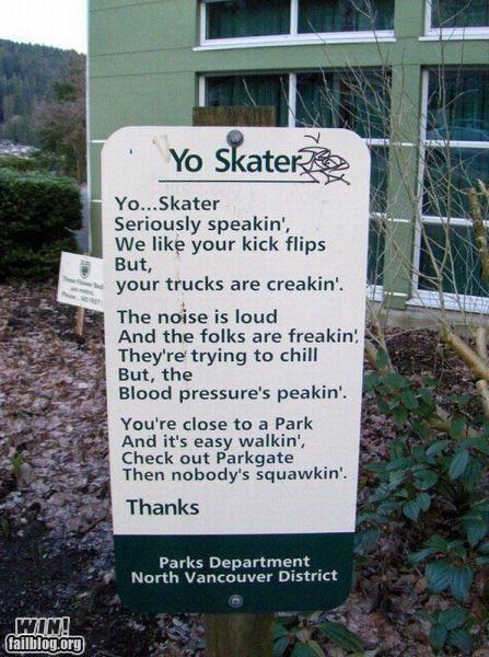 No Skating WIN