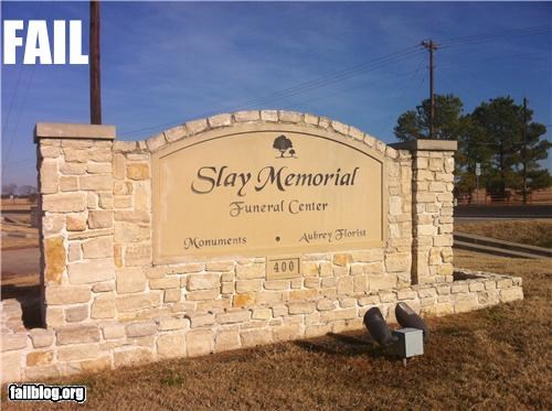 Funeral Home Name Fail