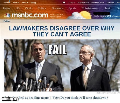 Probably Bad News: Congressional FAIL