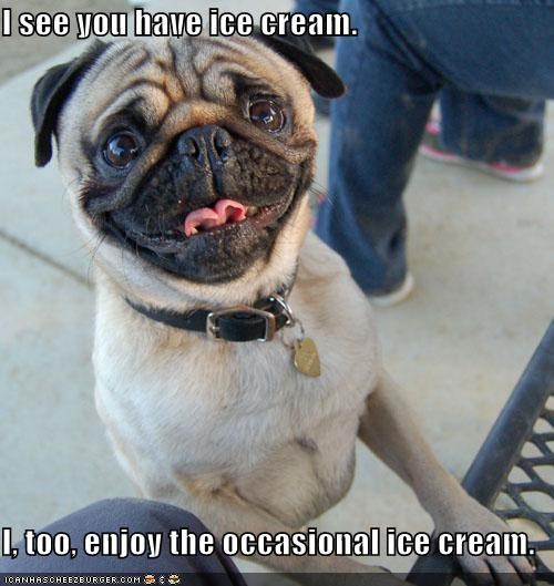 I see you have ice cream.