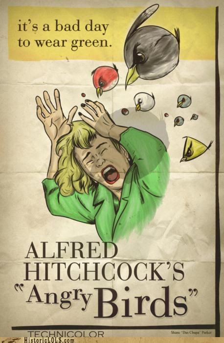 Historic LOLs: Alfred Hitchcock's "Angry Birds"