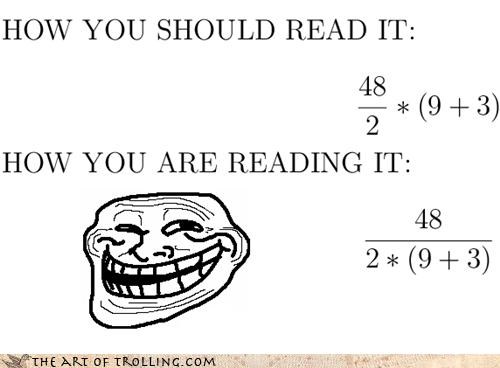 Troll Math: 2 or 288?
