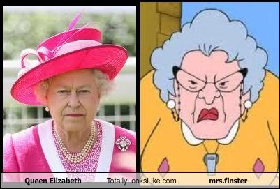 Queen Elizabeth Totally Looks Like Mrs. Finster
