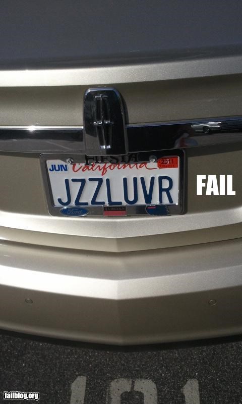 License Plate FAIL