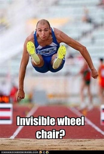 Invisible wheel chair?
