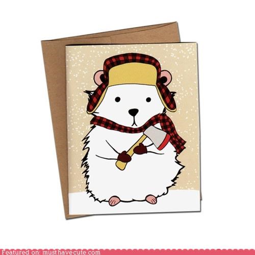 Lumberjack Hamster Cards