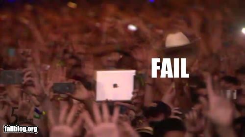 Enjoying a Concert FAIL