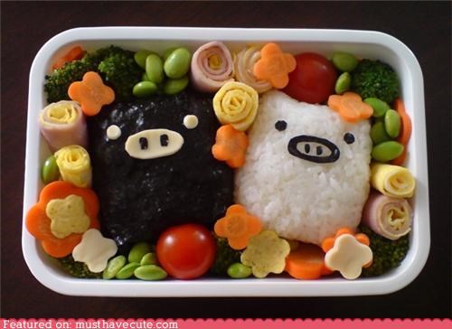 Epicute: Piggie Bento Rice Balls