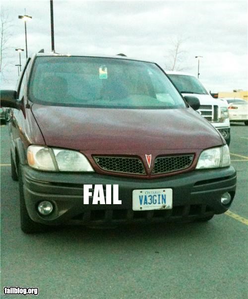 Franglish License Plate FAIL
