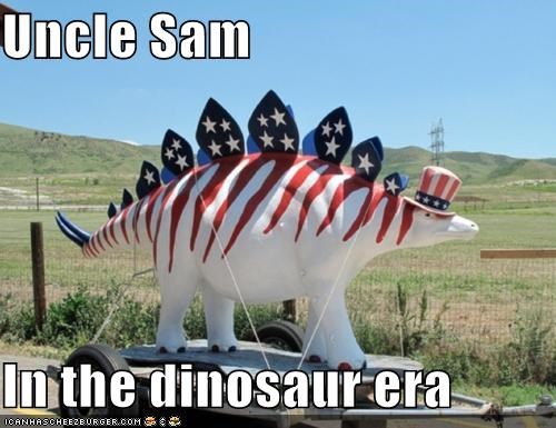 Uncle Sam  In the dinosaur era