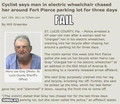 Probably Bad News: Wheelchair Chase FAIL
