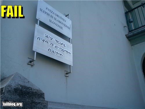 Braille Location FAIL