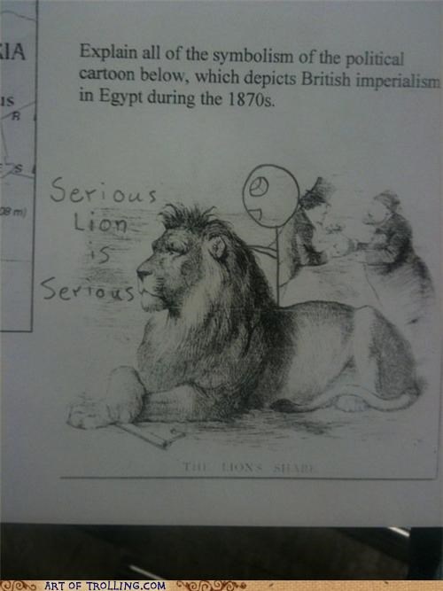 Lions Hate Pyramids?