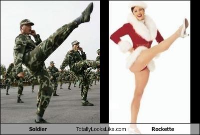 Soldier Totally Looks Like Rockette